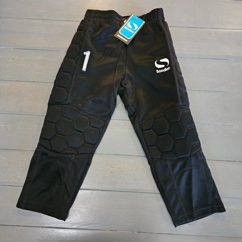 Sondico Black Goalkeeper Padded Pants Size 2-3 Years - Picture 4 of 8
